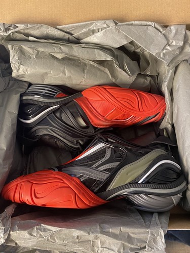 Pre-owned Balenciaga Tyrex Da Cancellare Red/black Shoes Womens Size Eu 37/ Us 6.5 W