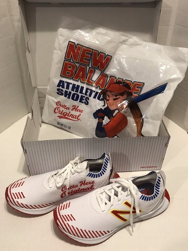 Pre-owned New Balance Balance Women's X Big League Chew Fuelcell Echo Wfcecbc Running Course Sz 11 In White/red/blue