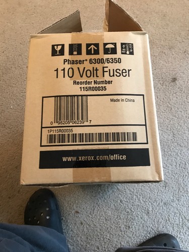 Genuine Xerox 115R00035 Phaser 6300 6350 110V Fuser OEM OPEN BOX