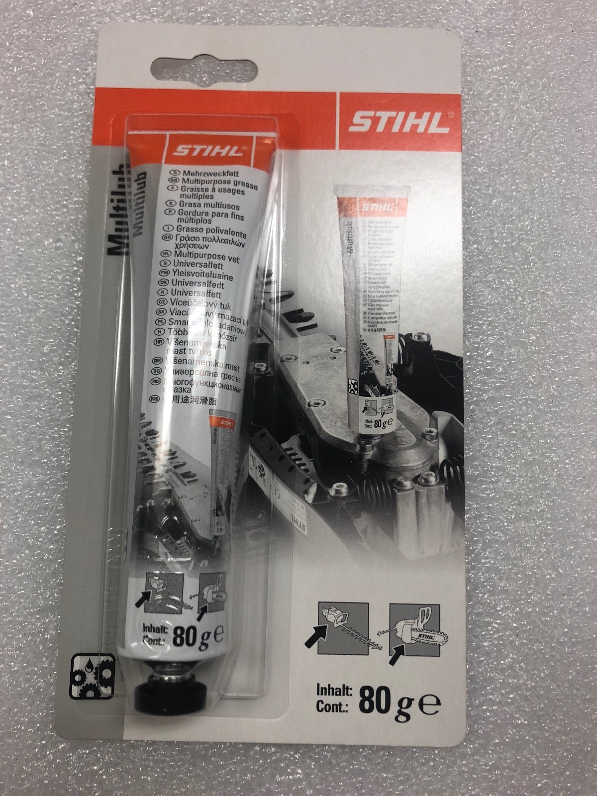 Stihl gear box grease multi lube multilub  80 G hedge 0781 120 1109