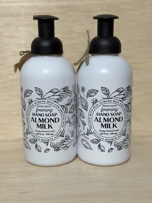 Lot Of 2-Grass Roots Foaming Hand Soap, Almond Milk