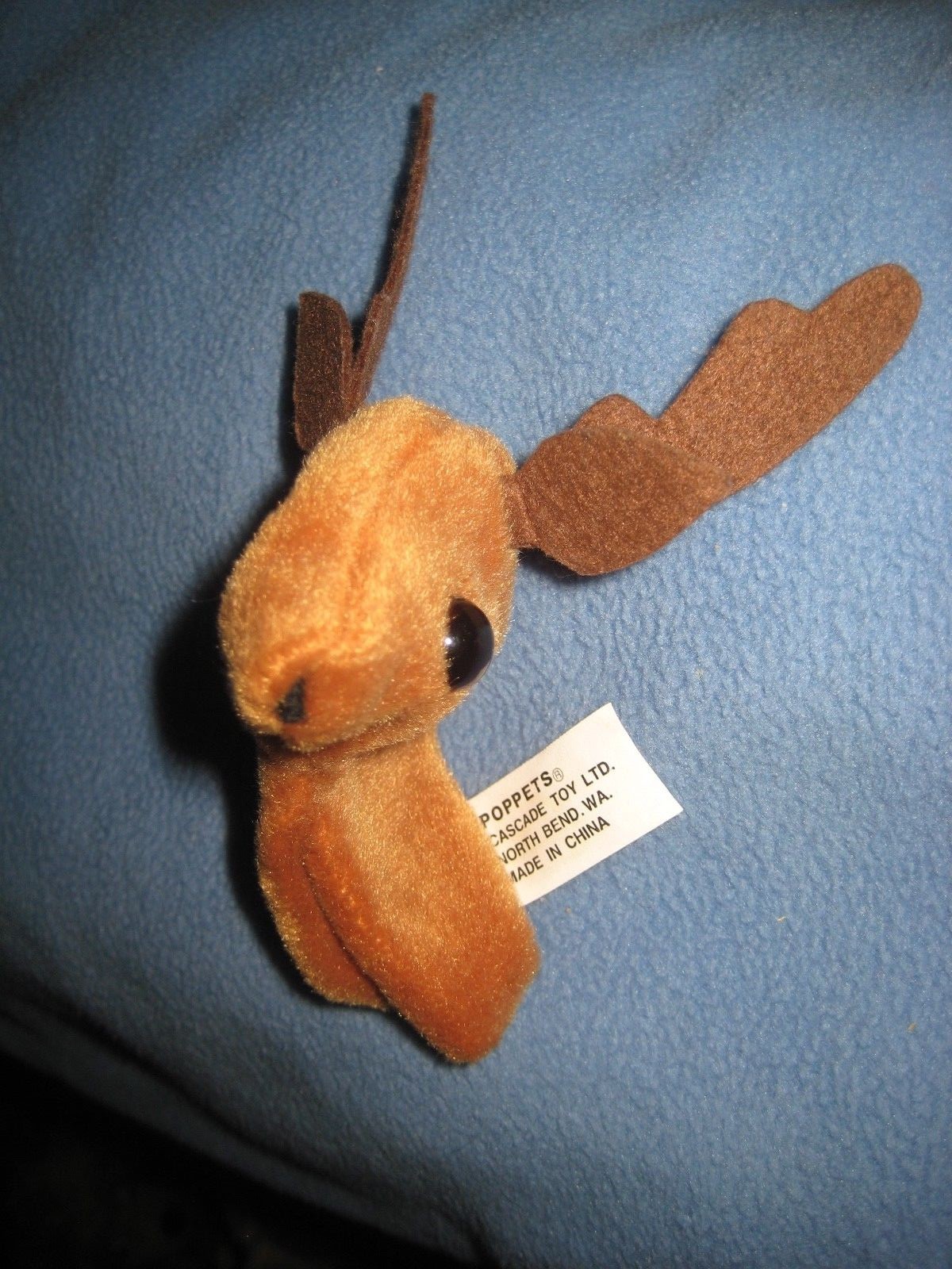 Poppets cascade toy tiny finger puppet reindeer