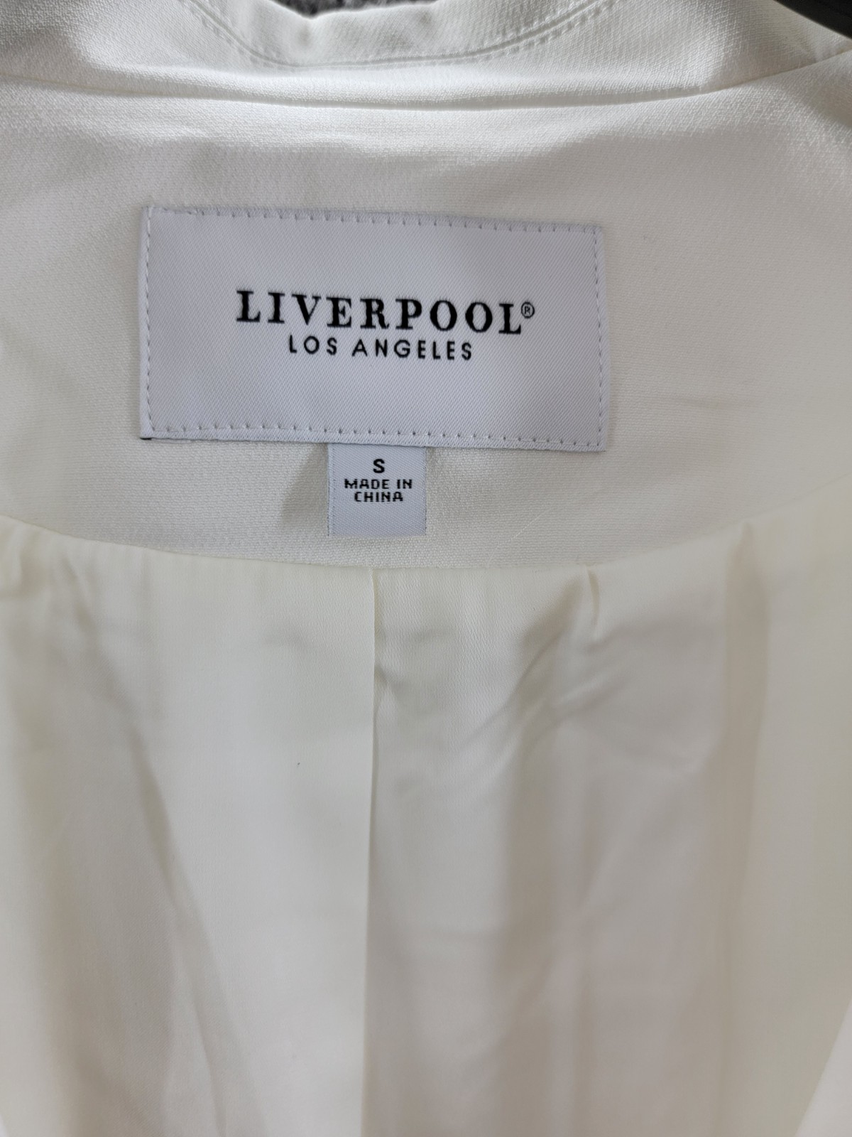 Liverpool Los Angeles Button Front Oversized Front Blazer Womens Small Porcelain - Picture 5 of 20