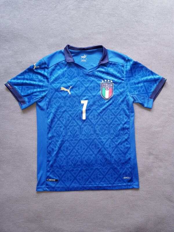 Italy Football Home Shirt 20/21 Blue Personalised