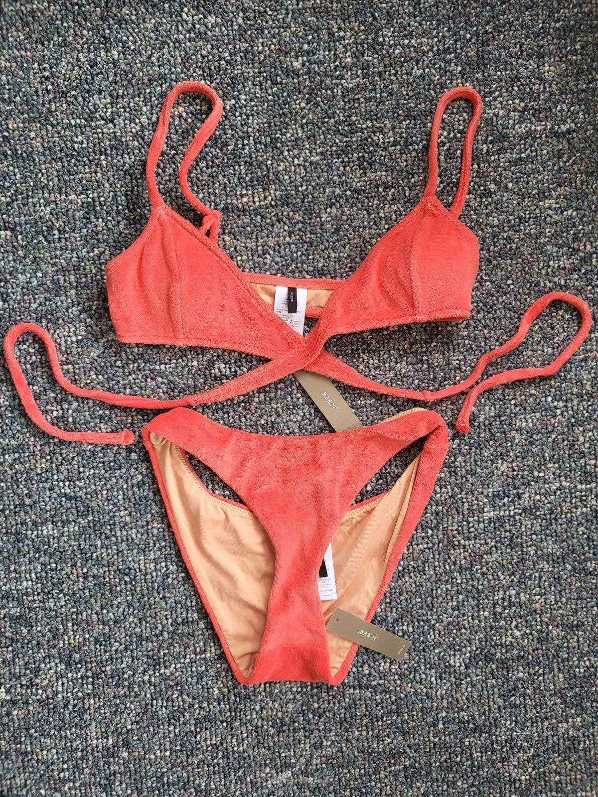 J.Crew Terry Bikini Set Size Small NWT