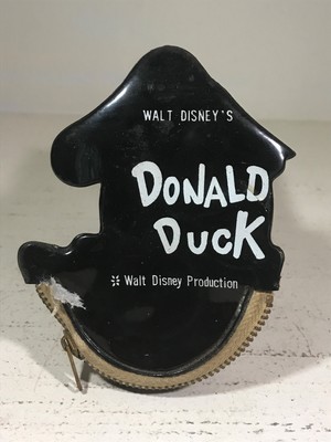 c.1960's Donald Duck Coin Purse walt disney vinyl vintage