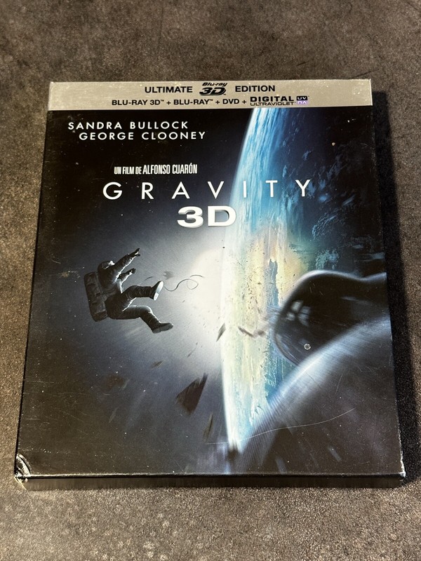 Gravity Ultimate Edition Bluray 3d + Bluray + Dvd Sandra Bullock George Clooney