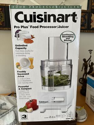 Cuisinart ProPlus Food Processor Juicer Model LPP 3Cup cap. Open Box,new