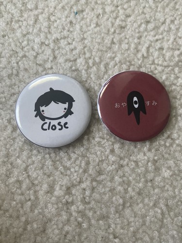 Pin Omori Button OMORI - CHIBI Set | 公式通販 Etsy OMOCAT Basil 