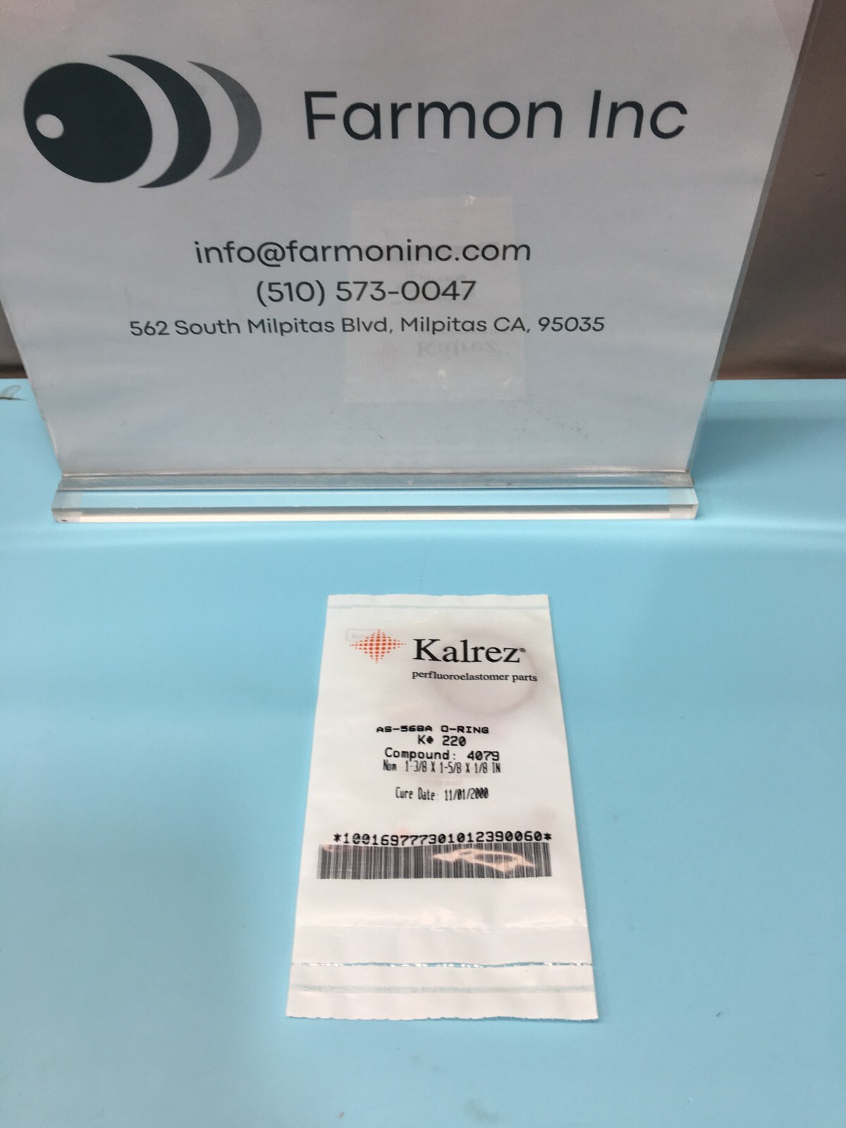 KALREZ AS-568A O-RING K# 220, COMPOUND: 4079, AS-568A-220, 2-220, 151615