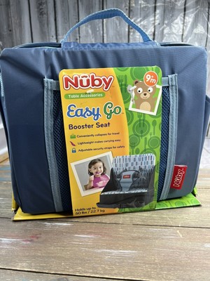 Nuby Easy Go Safety Lightweight High Chair Booster Seat Travel Restaurant Blue