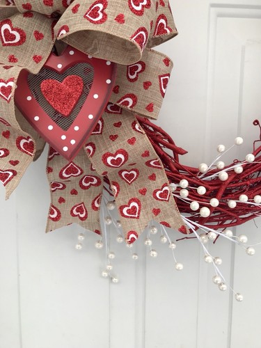 Valentines Day Wreath For Front Door