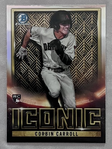 2023 Bowman Chrome CORBIN CARROLL Iconic Rookie RC BI-18
