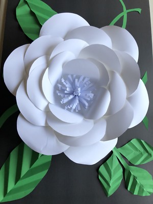 Paper Flower Kit - Template #2 - DIY - Hard Copy 65lbs Cardstock