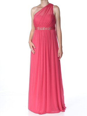 

ADRIANNA PAPELL Женское розовое вечернее платье в пол с вырезом и украшением, Розовый