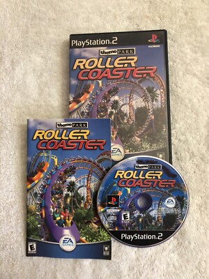 Theme Park Roller Coaster (Sony PlayStation 2, 2000) PS2 CIB