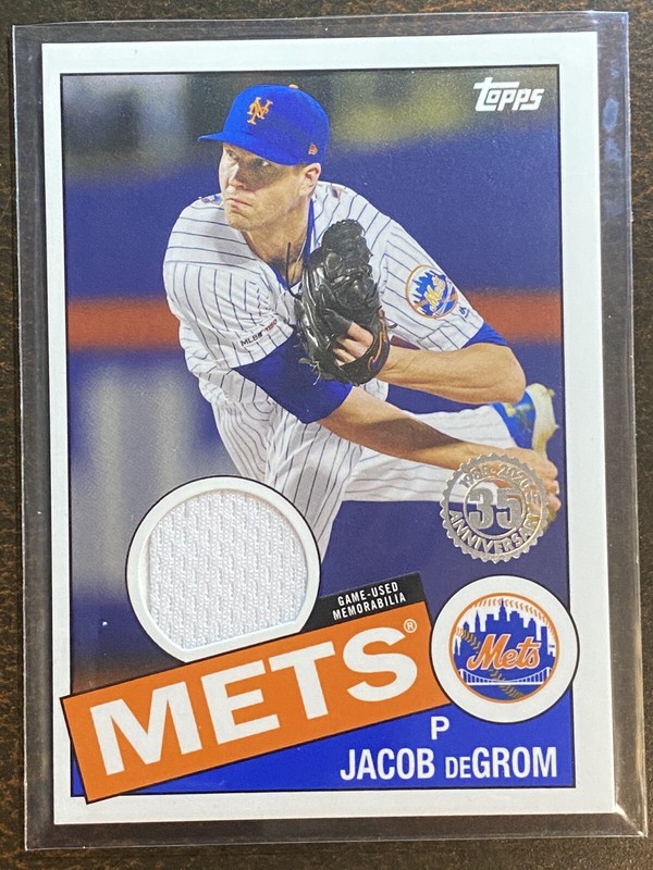Jacob DeGrom 2020 Topps Series 2 1985 Baseball Relic #85TR-JD New York Mets | eBay