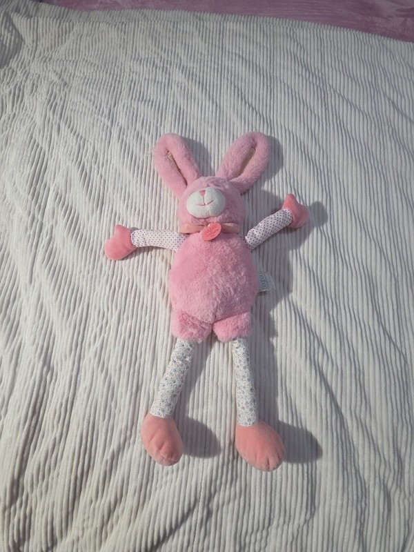 Doudou et Compagnie Les Choupidoux Pink Rabbit Plush Stuffed Animal