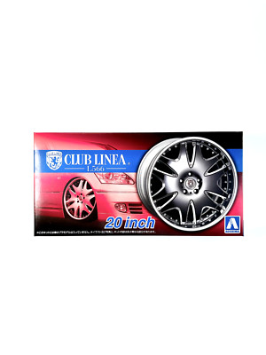 1/24 Aoshima Wheels & Tires Set #5385 Club Linea L566 20''