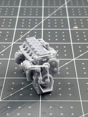Resin 12 Valve 5.9L Cummins 6bt Engine Motor Diecast for Car Model Kits 1/8