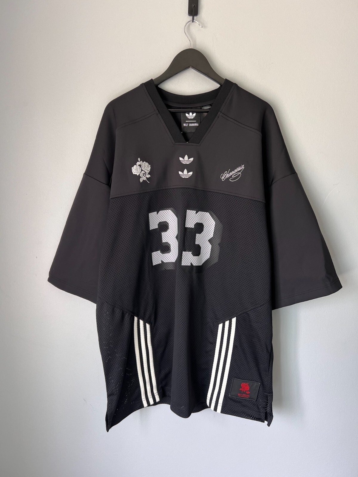 ☆Adidas x Willy Chavarria☆Football Jersey Black Adidas X Willy Chavarria Football Jersey Black – ESSXNYC