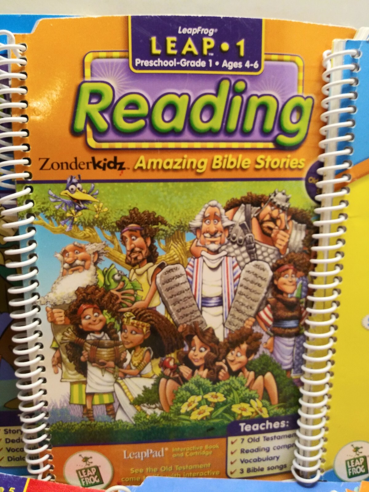 Lot Of 10 Leap Frog Leap Pad Learning System Books Math Phonics Spanish Reading
