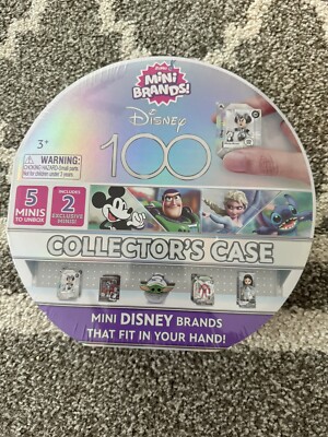 Mini Brands Exclusive Disney 100 Platinum Collectors Case Zuru  5 Minis (Sealed)