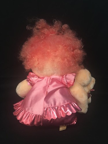 Kenner Hugga Bunch Huggins & Hug~A~Bye Baby plush Doll Vintage 1985 Pink Hair