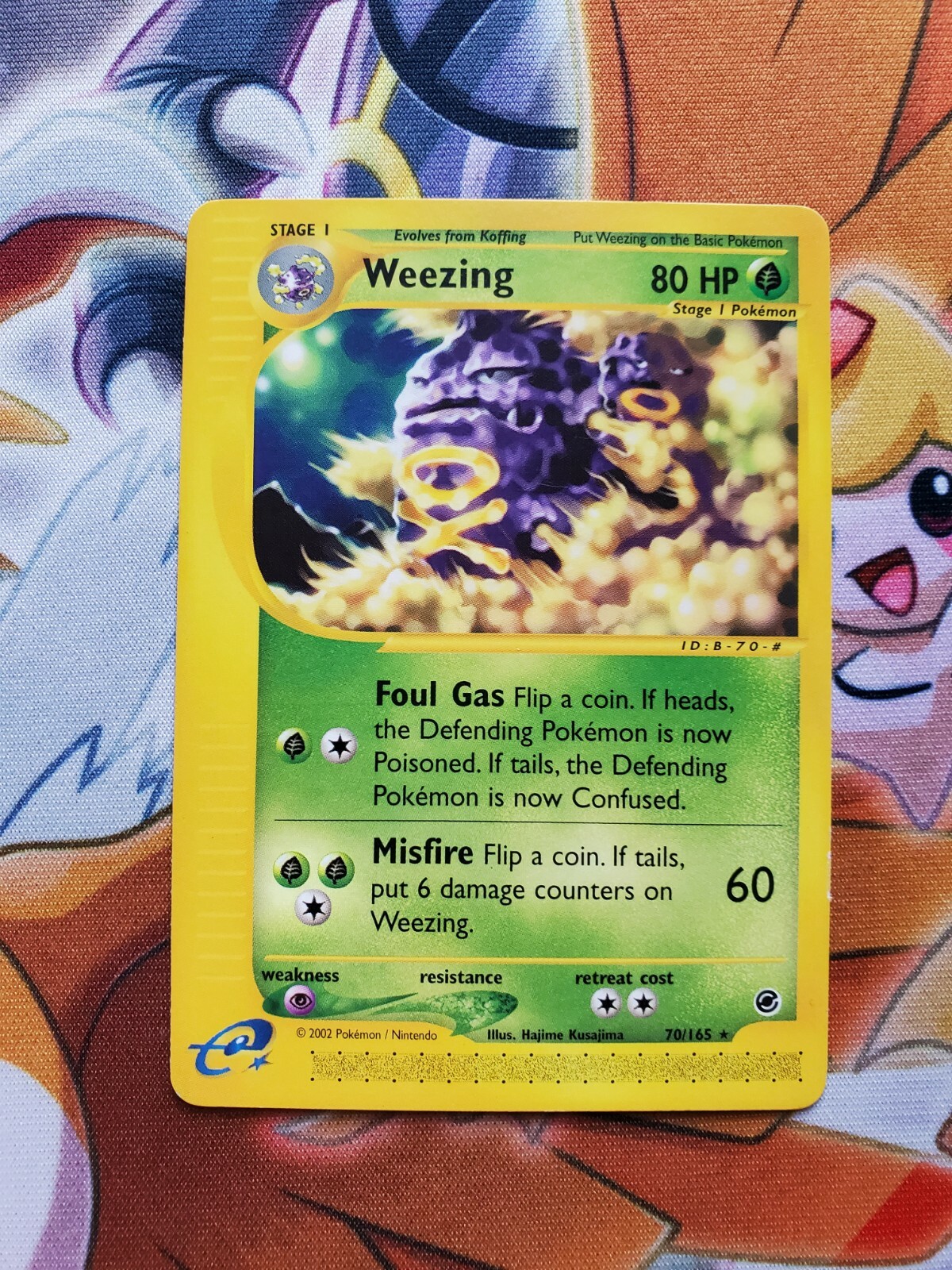 NM (E-Reader) Pokemon WEEZING Card EXPEDITION Base Set 70 NM (E-Reader) Pokemon WEEZING Card EXPEDITION Base Set 70
