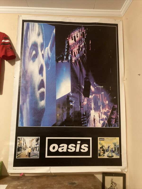 Vintage Original Oasis Subway Poster 39"x59" Rare Promo Record Store