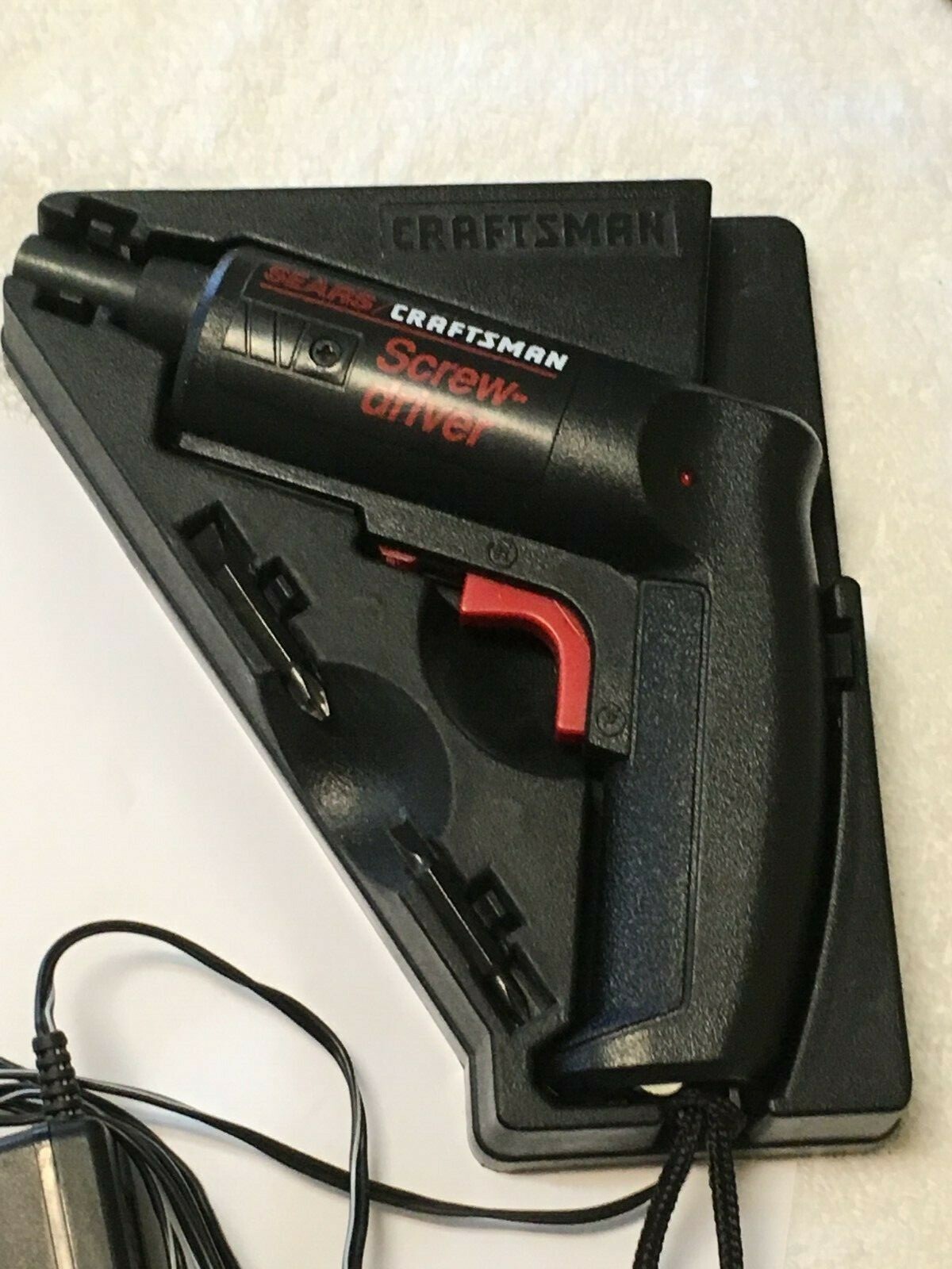 Sears Craftsman vintage Cordless Rechargable Reversable Screwdriver Model 11120