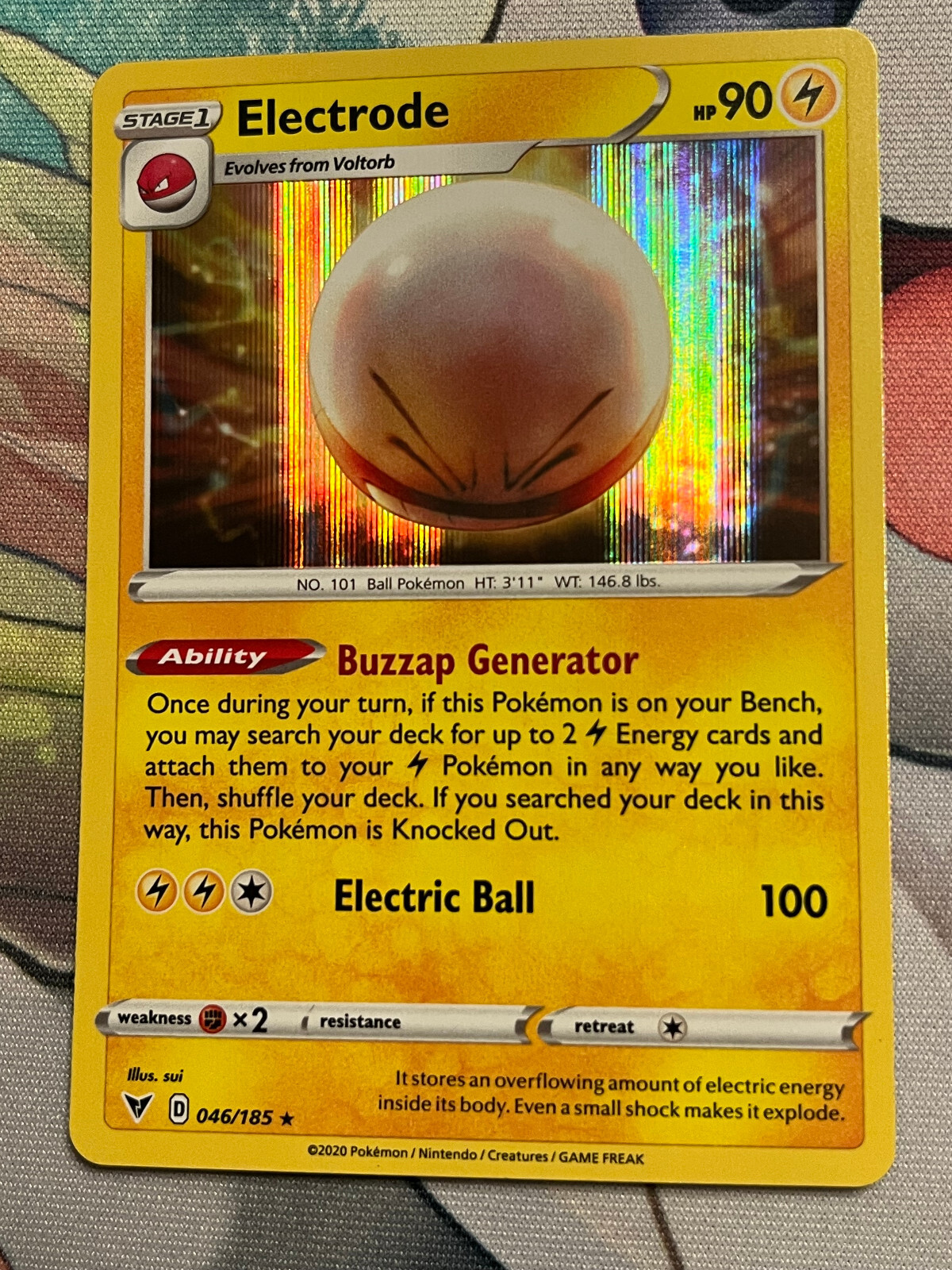 Pokemon Card TCG - Electrode - Vivid Voltage - 46/185 - Holo