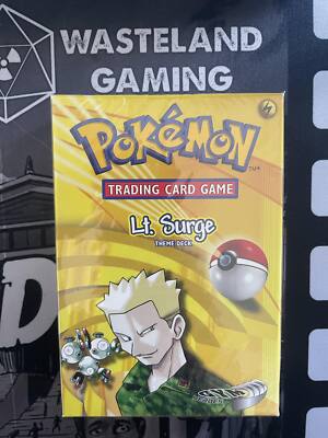 ポケモンカード英語版　Lt.Surge THEME DECK Lt. Surge's Theme Deck | Old School Pokémon TCG - YouTube