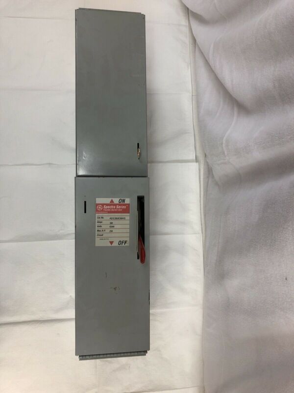 Ge Ads36030hs-30a/600v Spectra Series Fused Panelboard Switch 20 Hp-class R Fuse