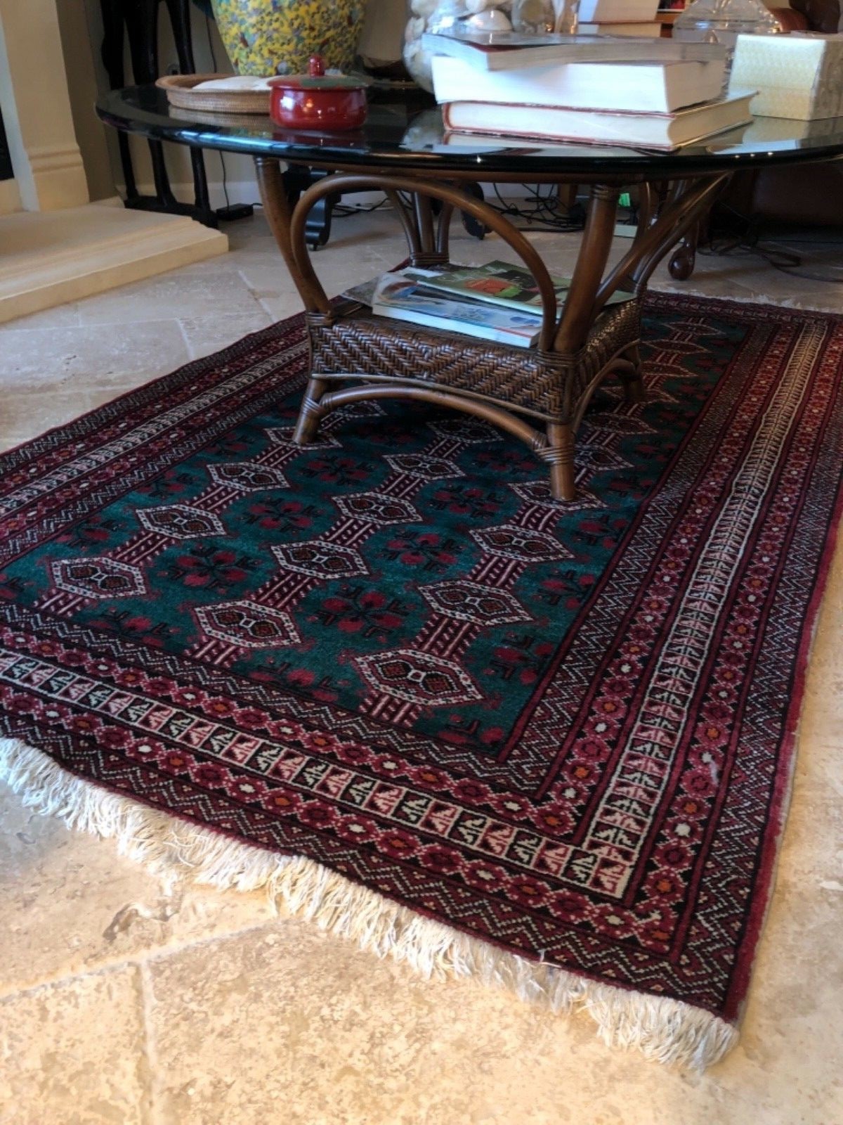 Iranian hand woven Carpet 4’ X 7’