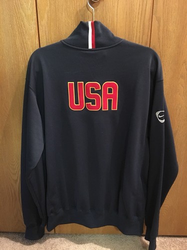 Nike USA Soccer Jacket Vintage World Cup Blue Mens 2XL EUC