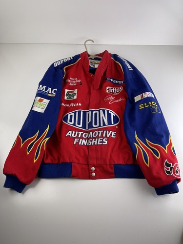 VTG NASCAR Jeff Gordon Jacket Dupont Flames Jeff Hamilton VTG NASCAR Jeff Gordon Jacket Dupont Flames Jeff Hamilton
