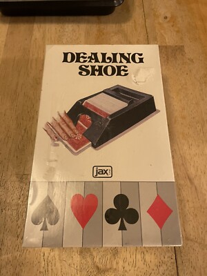 Jax Playing Card Dealing Shoe Holds 4 Decks 1981 Model #5005 New Sealed