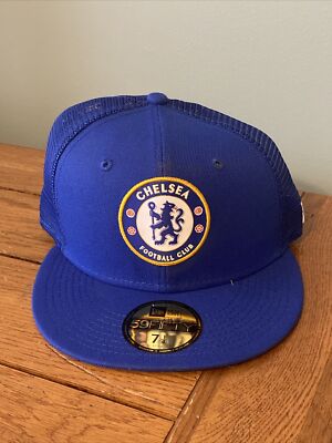 Chelsea FC Football Club New Era 59FIFTY Classic Size 7 1/4 Mesh Hat Cap NEW