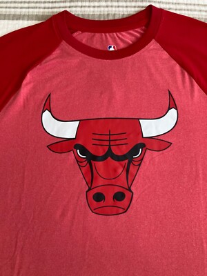 Unisex Chicago Bulls Stadium Essentials Red Primary Logo T-Shirt,Sz M