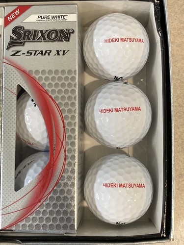 1 Dozen SRIXON Z STAR XV STAMPED With HIDECKI MATSUYAMA