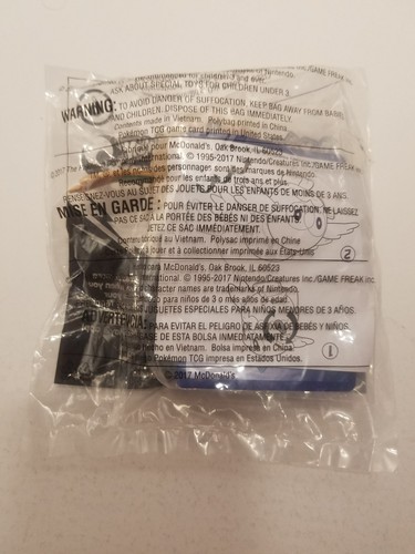 McDonald's 2017 Pokemon toy #6 Sun and Moon Rowlet new sealed