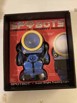 SPYBOTS Cybernetic Security Robots  SPOTBOT  Blue Spybot  Super Bright LED Light