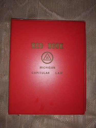 Red Book Michigan MI Capitular Law Compiled Laws Of The Grand ...