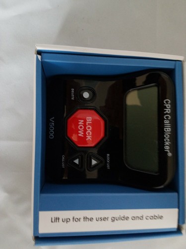 CPR V5000 Call Blocker Block All Robocalls, Political Calls, Scam Calls - used