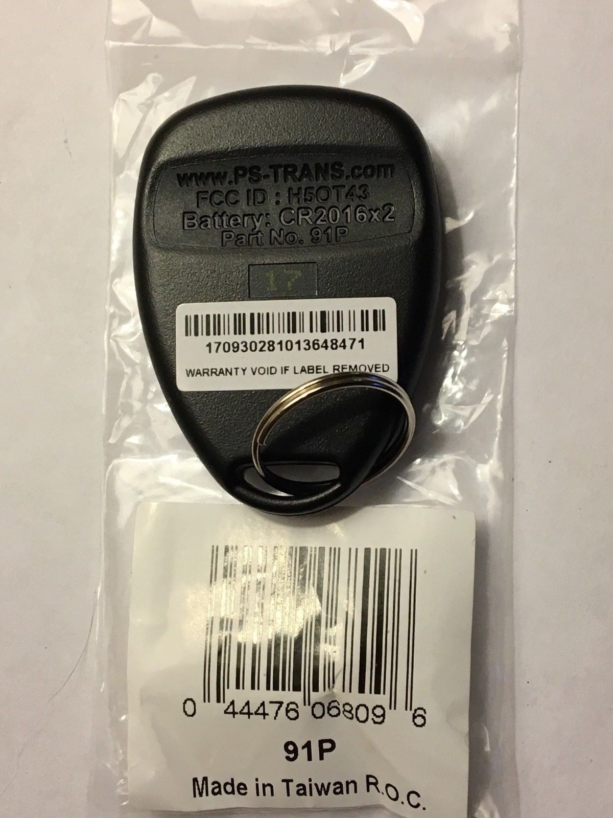 NEW Audiovox Prestige 91P Replacement Remote Transmitter. FCC ID: H5OT43