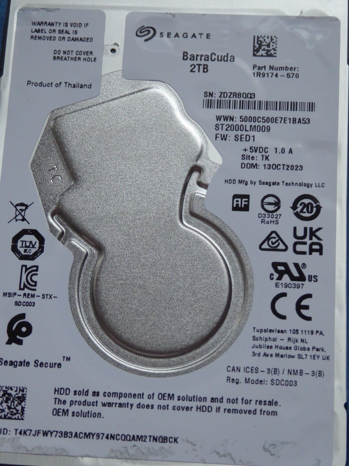 (未使用･未開封品)　SEAGATE SEA-ST973401LC gsx453j 未使用・未開封品) SEAGATE SEA-ST973401LC gsx453j