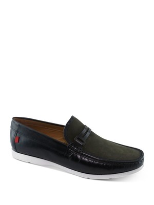 

MARC JOSEPH NEW YORK Мужские черные кожаные лоферы без шнуровки Penny Howard Toe, Черный, MJRST008