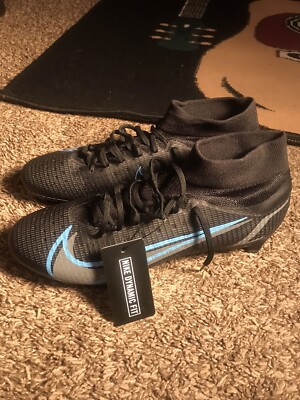NIKE SUPERFLY 8 PRO FG BLACK-BLACK-IRON GREY SZ 11 [CV0961-004]