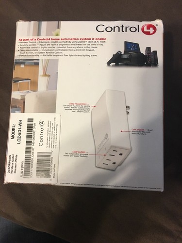 Control4 LOZ-5D1-WH Wireless Outlet Dimmer